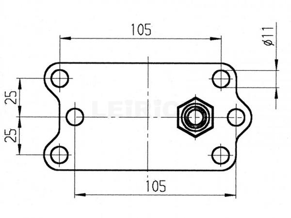Skizze Klemmschelle 48 mm verstärkt